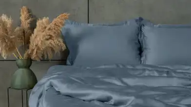 Наволочка Solid Tencel, цвет Синий металлик (2 шт.) Askona фото - 3 - превью