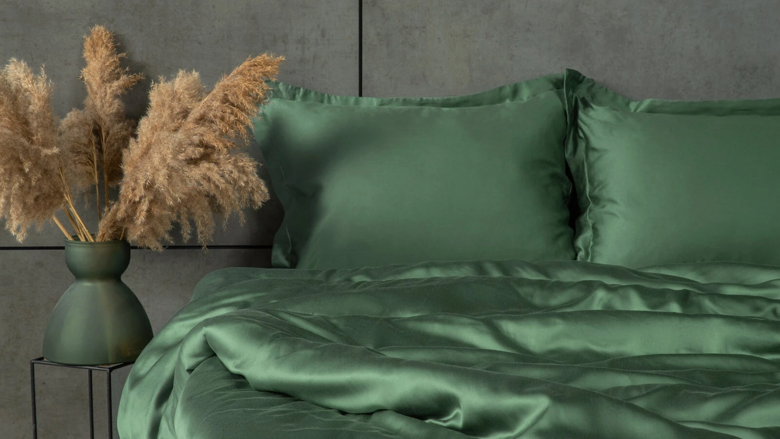 Наволочка Solid Tencel, цвет Зеленый чай (2 шт.) Askona фото - 3 - большое изображение