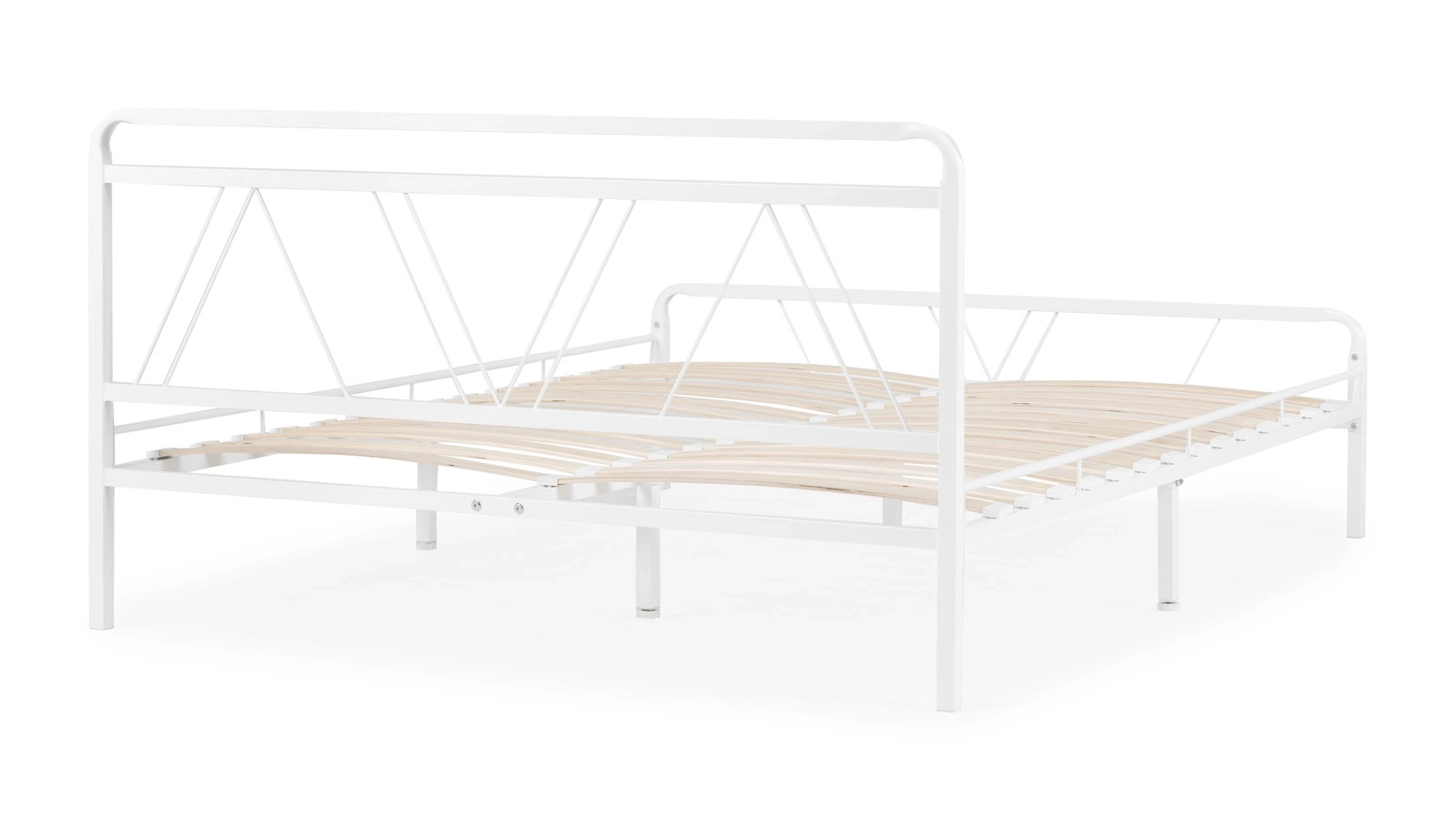 Железная кровать Cassis, цвет белый в спальню Askona фотография товара - 13 - большое изображение