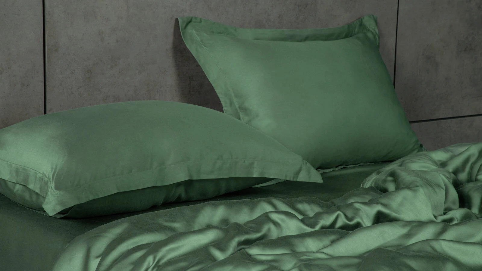 Наволочка Solid Tencel, цвет Зеленый чай (2 шт.) Askona фото - 4 - большое изображение