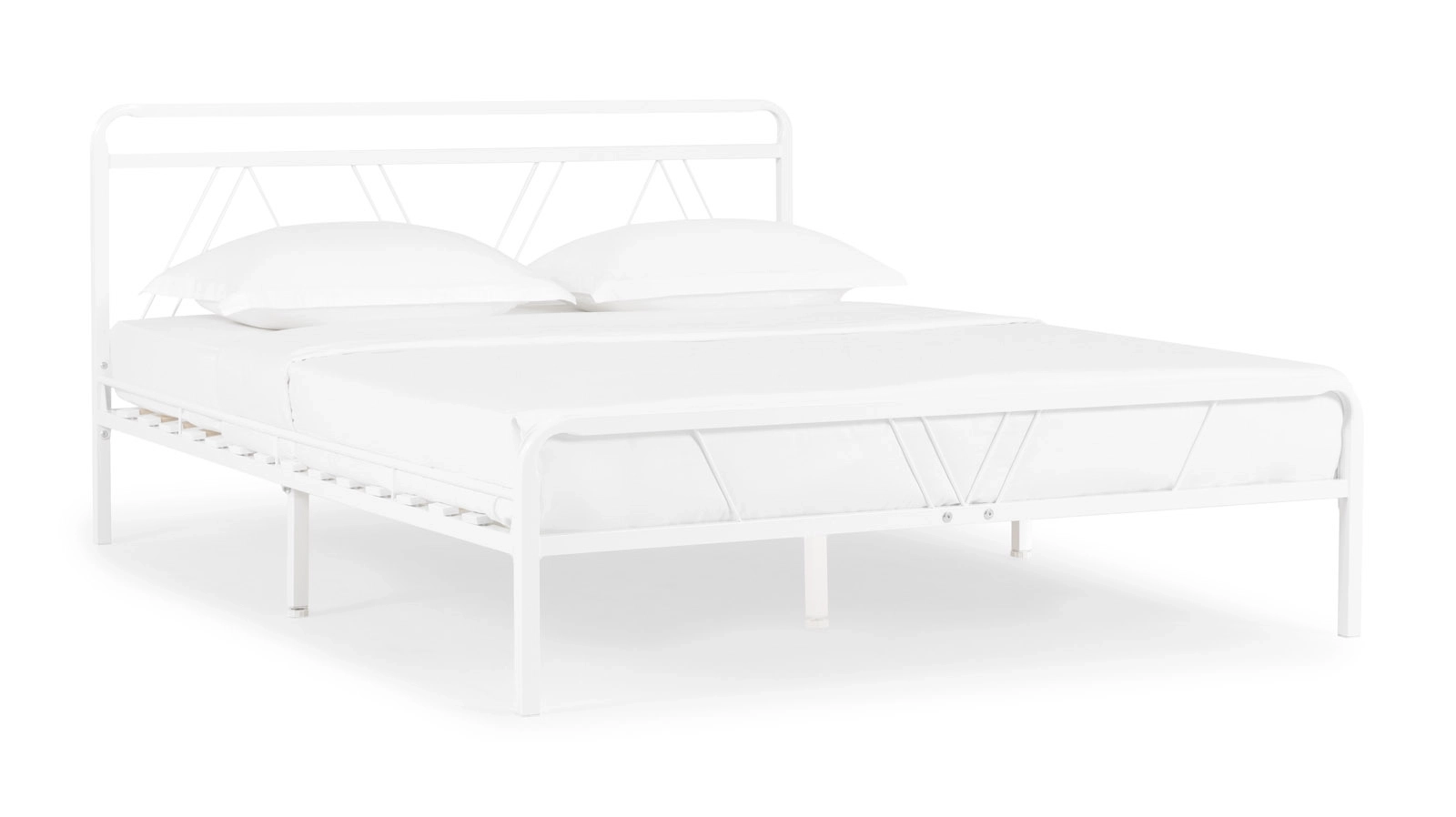 Железная кровать Cassis, цвет белый в спальню Askona фотография товара - 2 - большое изображение