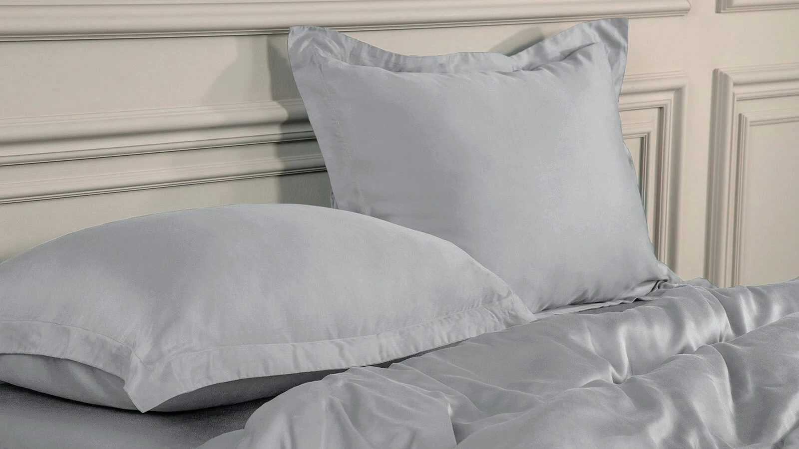 Наволочка Solid Tencel, цвет Серебристый иней (2 шт.) Askona фото - 4 - большое изображение