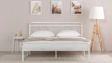 Железная кровать Cassis, цвет белый в спальню Askona фотография товара - 4 - превью