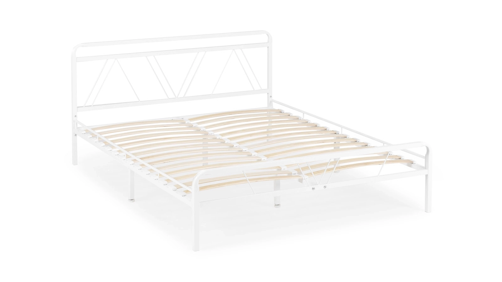 Железная кровать Cassis, цвет белый в спальню Askona фотография товара - 10 - большое изображение