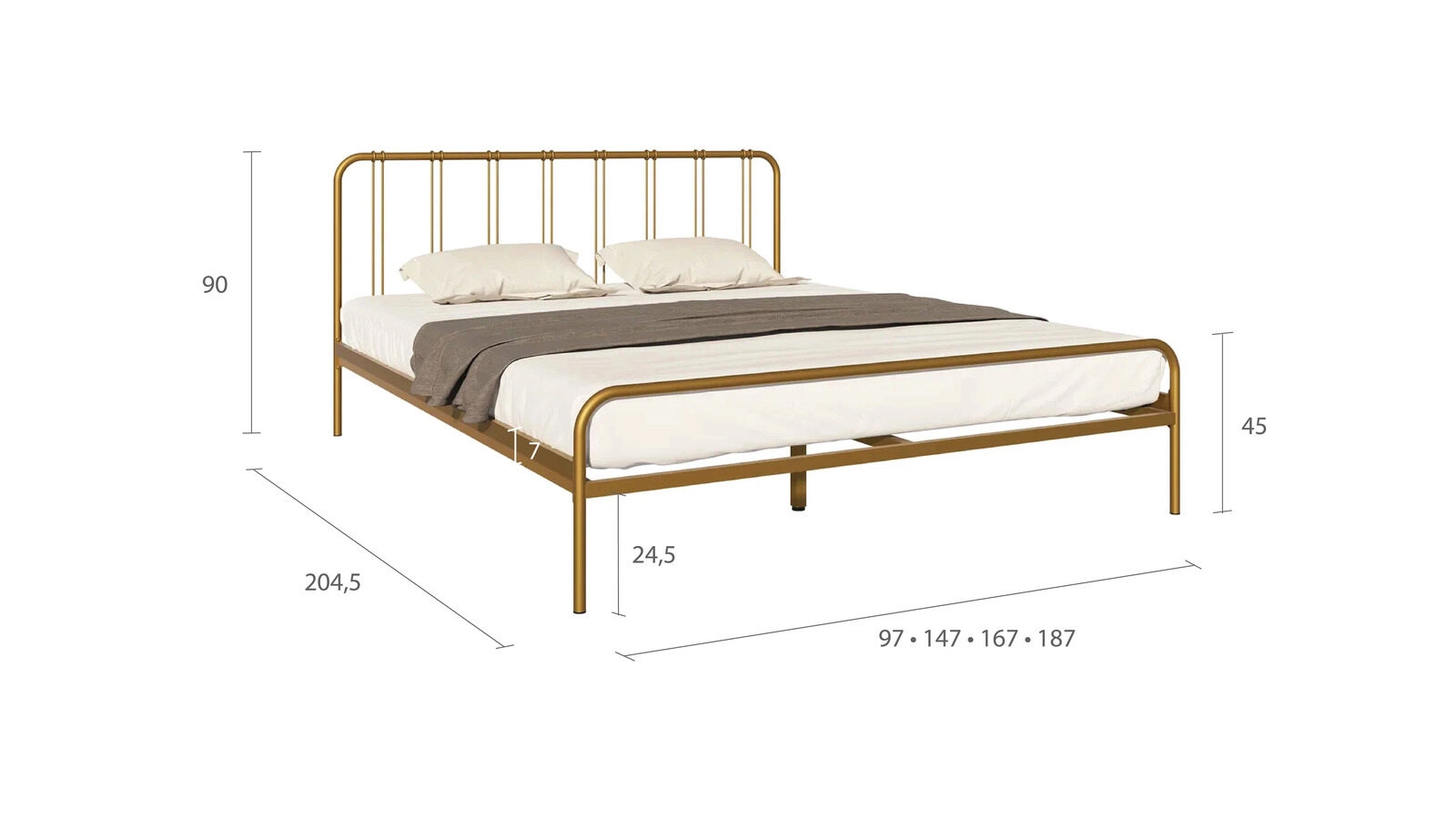 Кровать Antica,черный шагрень Askona фото - 16 - большое изображение